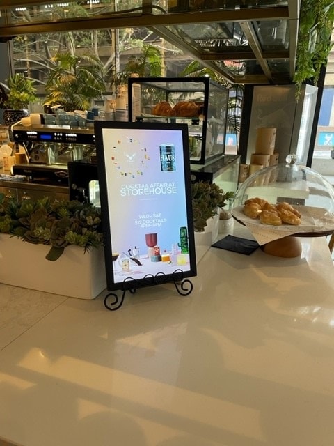 13" Counter top display – Storehouse cocktail promo