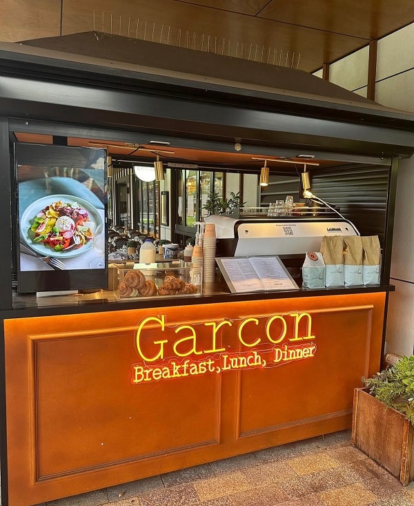 Counter top display – Garcon Breakfast Lunch Dinner