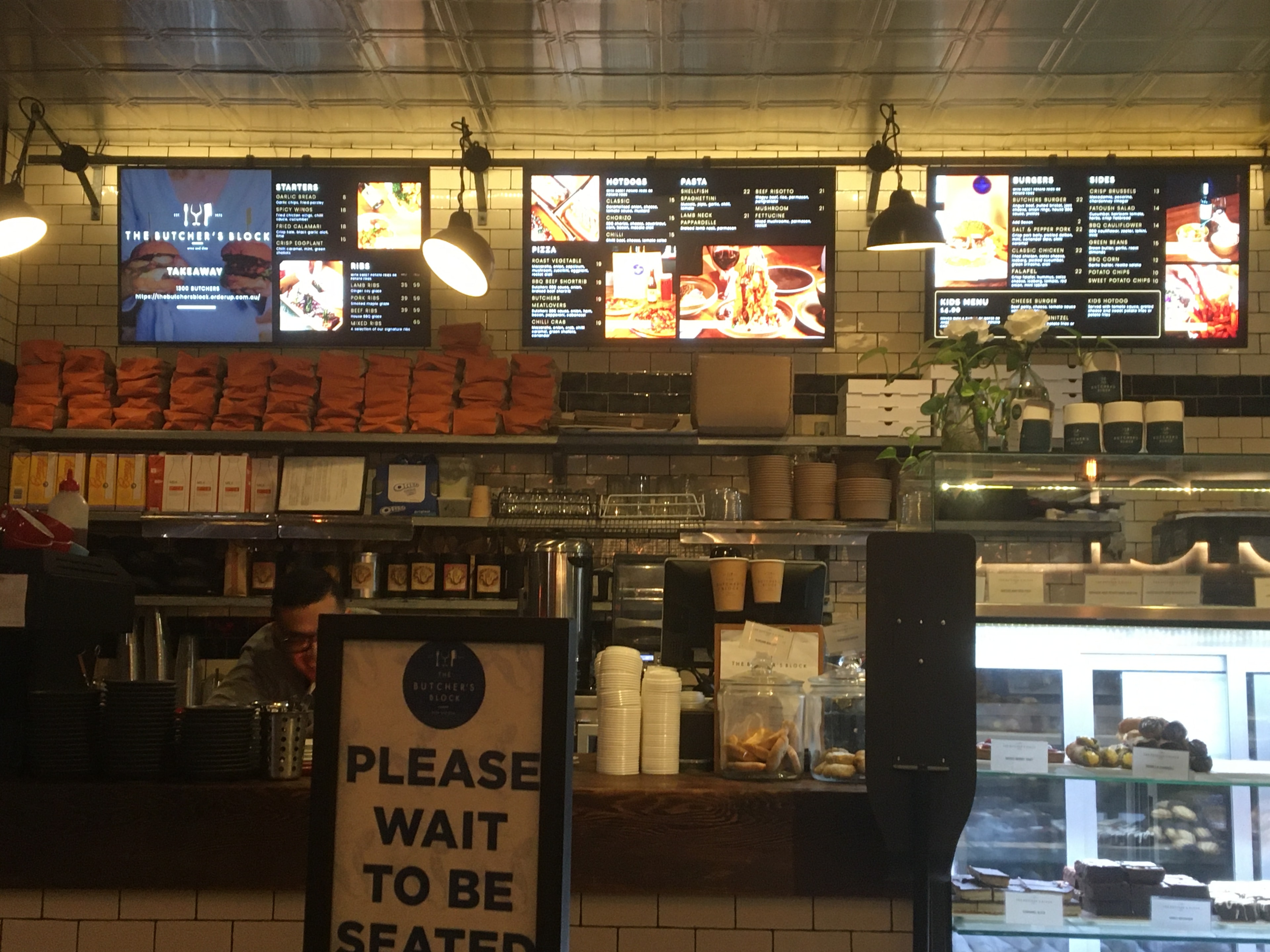 Custom hanging bars – The Butchers Block menu boards
