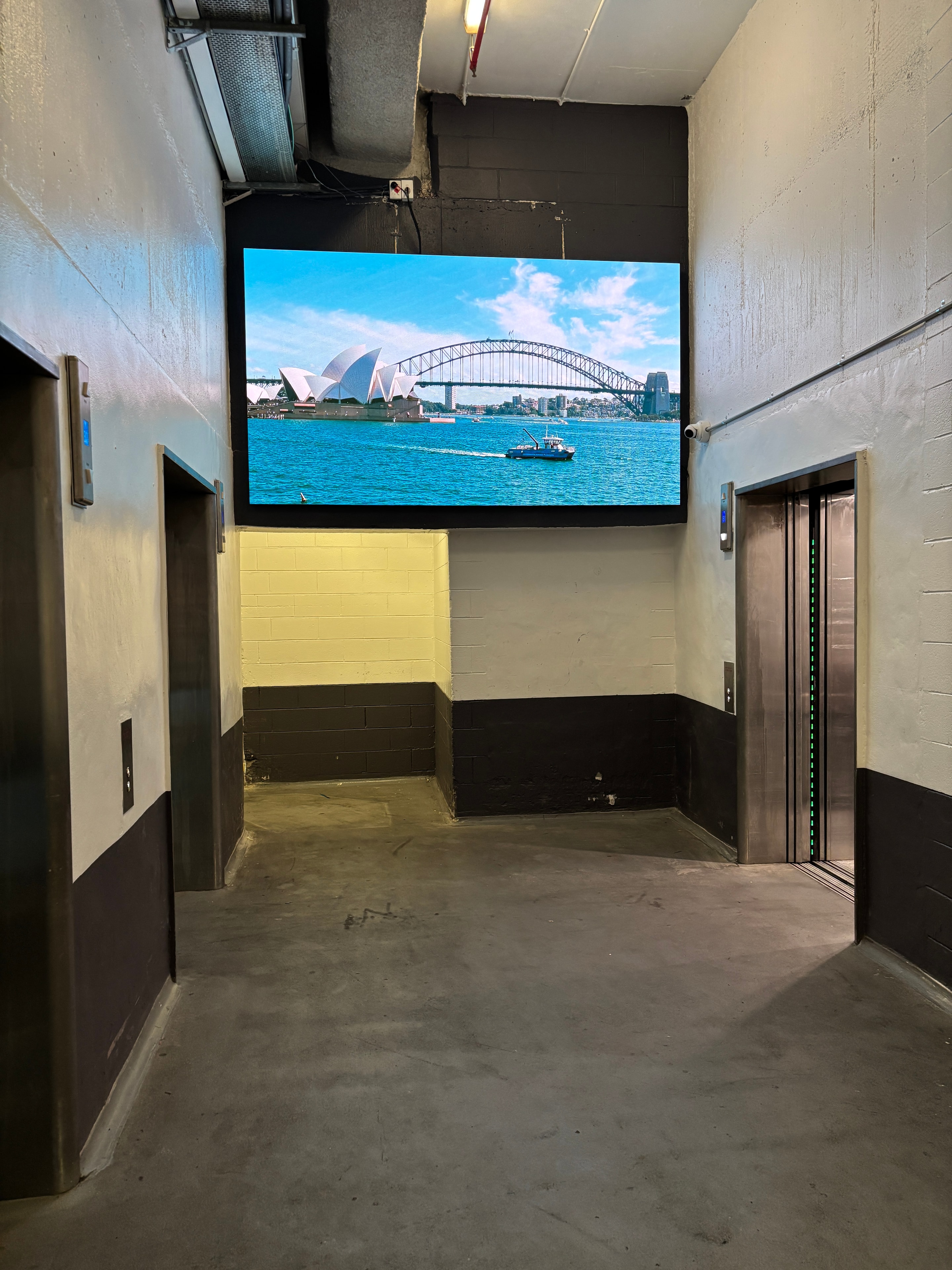 LED Videowall – sports hall scoreboard installation