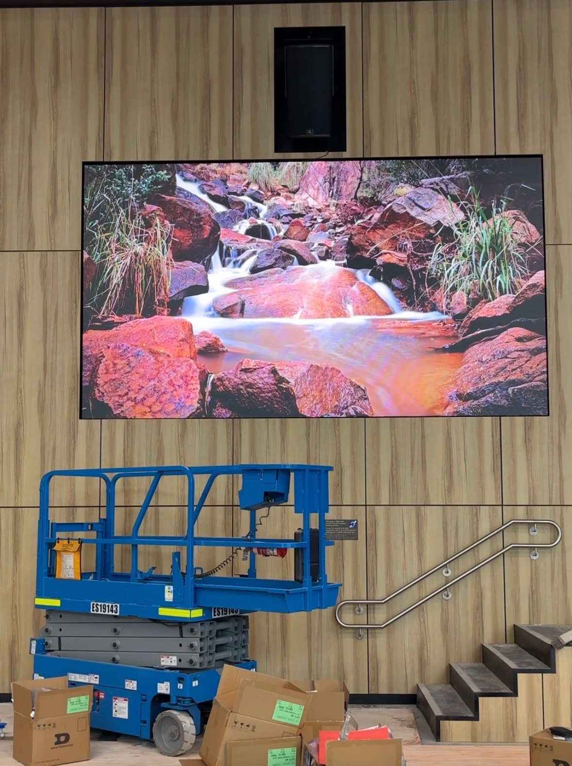 LED Videowall – indoor installation showing Sydney Harbour