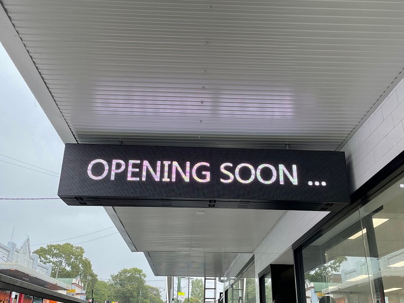 Under awning LED sign – Coogee Legion Club Live & Free Music