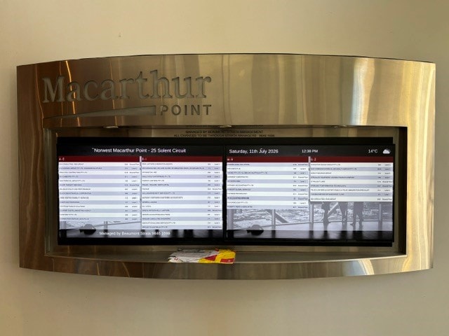 Wall mounted display – Macarthur Point directory