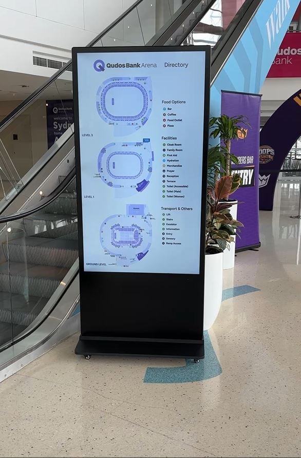 Hospital aged care digital signage kiosk display
