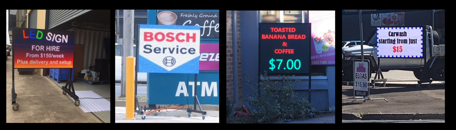 led sign hire